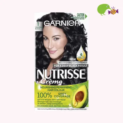 Garnier Nutrisse 1 Liquorice Black Hair Colour