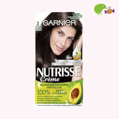 Garnier Nutrisse 3 Espresso Darkest Brown Hair Colour