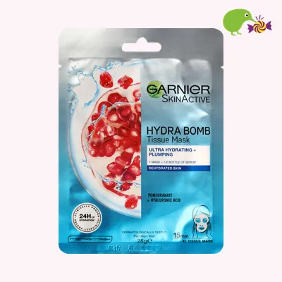 Garnier SkinActive Pomegranate + Hyaluronic Acid Hydra Bomb Tissue Mask