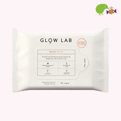 Glow Lab Aloe Vera & Cucumber Facial Wipes