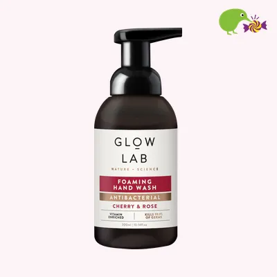 Glow Lab Cherry & Rose Antibacterial Foaming Handwash