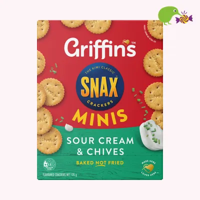 Griffin's Snacks Minis Sour Cream & Chives Crackers