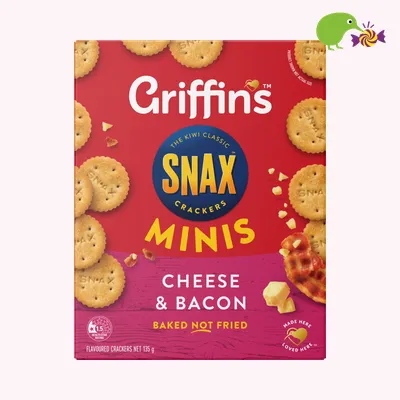 Griffin's Snax Minis Cheese & Bacon Crackers