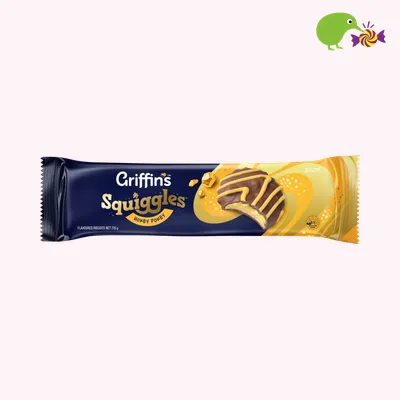 Griffin's Squiggles Hokey Pokey Chocolate Biscuits