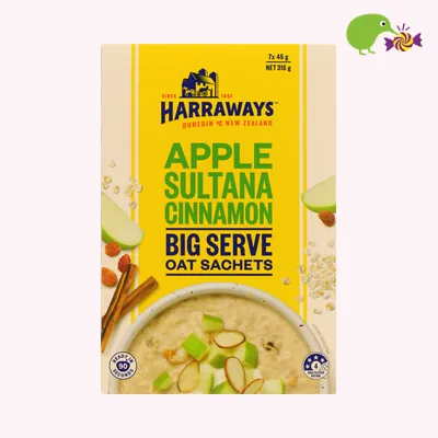Harraways Apple Sultana & Cinnamon Big Serve Oat Sachets