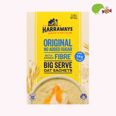 Harraways Fibre Rich Creamy Original Big Serve Oat Sachets