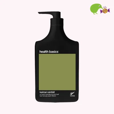 Health Basics Kaimai Rainfall NZ Bush Mamaku & Mint Leaf Hair & Body Wash