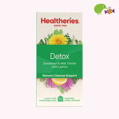 Healtheries Detox Dandelion & Milk Thistle With Lemon Tea Bags