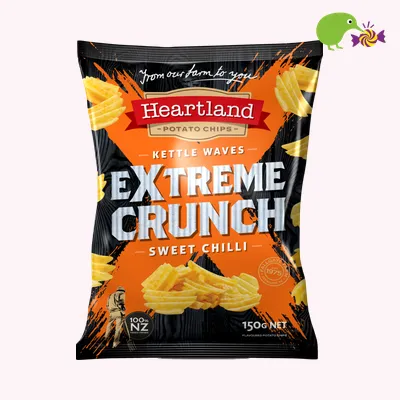 Heartland Extreme Crunch Sweet Chilli Kettle Waves Potato Chips