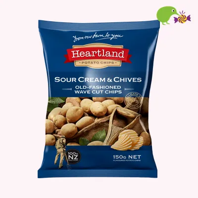 Heartland Sour Cream & Chives Old-Fashioned Wave Cut Chips