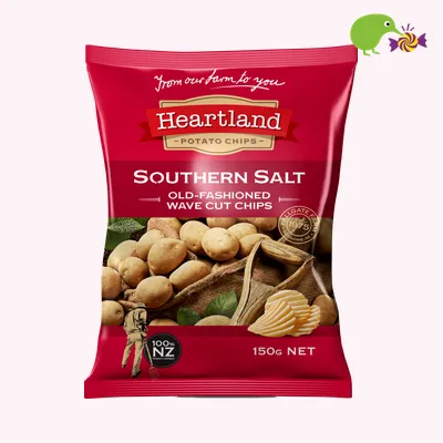 Heartland Southern Salt Old Fashioned Wave Cut Potato Chips