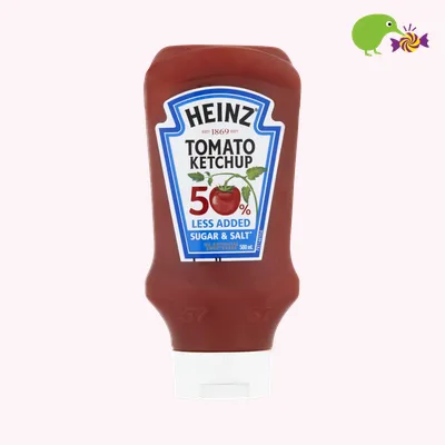 Heinz 50% Less Added Sugar & Salt Ketchup Tomato Sauce