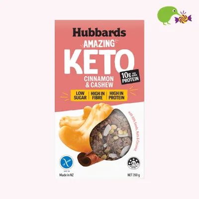 Hubbards Amazing Keto Cinnamon & Cashew Muesli