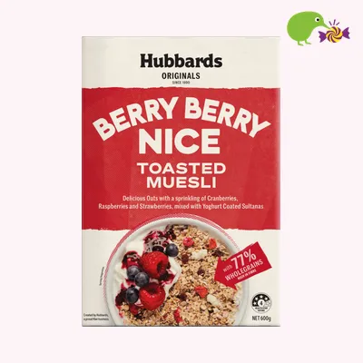 Hubbards Berry Berry Nice Toasted Muesli