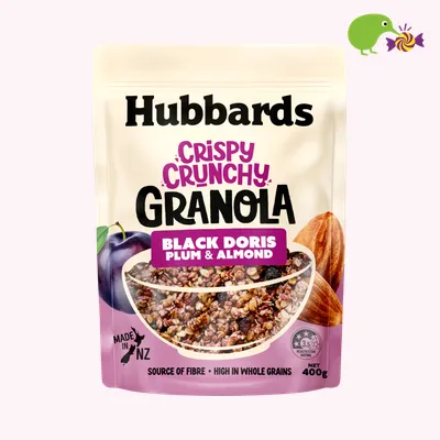 Hubbards Black Doris Plum & Almond Crispy Crunchy Granola