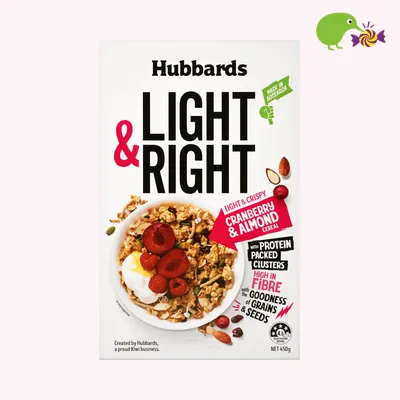 Hubbards Light & Right Cranberry & Almond Breakfast Cereal