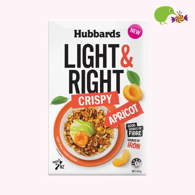 Hubbards Light & Right Crispy Apricot Cereal