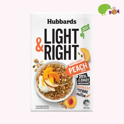 Hubbards Light & Right Peach Breakfast Cereal