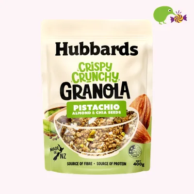 Hubbards Pistachio Almonds & Chia Seeds Crispy Crunchy Granola