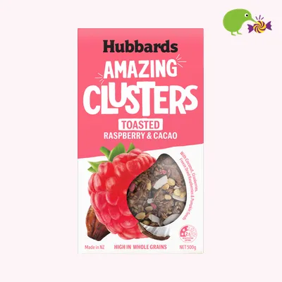 Hubbards Toasted Raspberry & Cacao Amazing Clusters