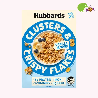 Hubbards Vanilla & Almond Clusters & Crispy Flakes