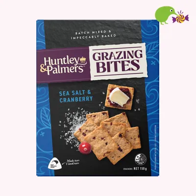 Huntley & Palmers Grazing Bites Sea Salt Cranberry Crackers