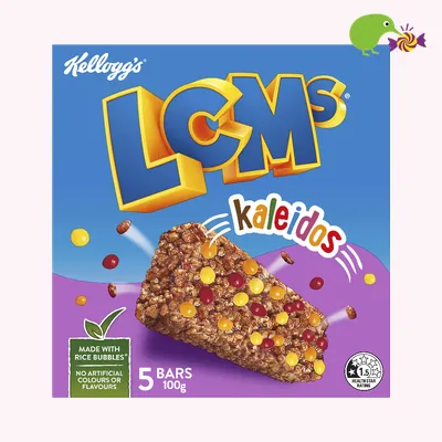 Kellogg's LCMs Kaleidos Rice Bubble Bars