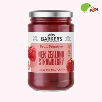 Barker's New Zealand Strawberry Fruit Preserve 350g