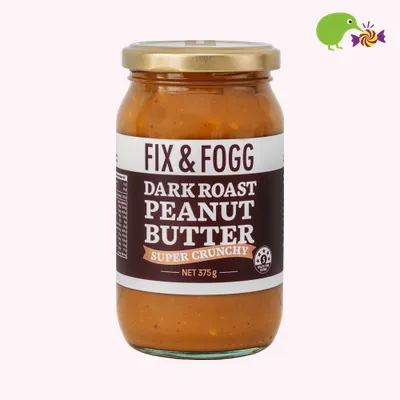 Fix & Fogg Dark Roast Super Crunchy Peanut Butter 375g