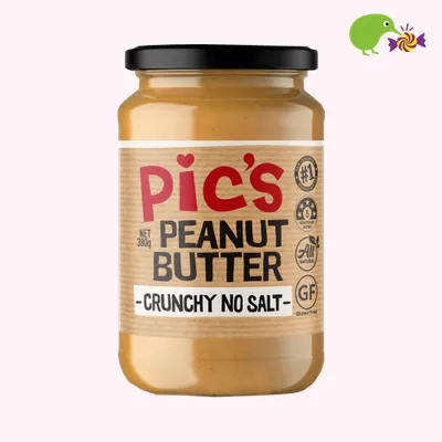 Pic's Crunchy No Salt Peanut Butter 380g