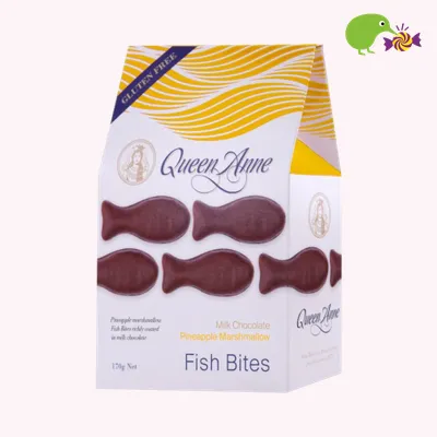 Queen Anne Pineapple Marshmallow Milk Chocolate Fish Bites
