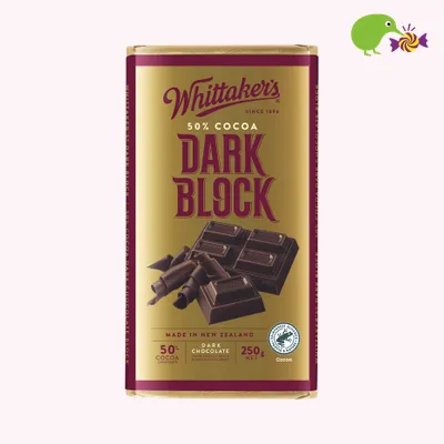 Whittaker's Dark Block 50% Cocoa Dark Chocolate Block