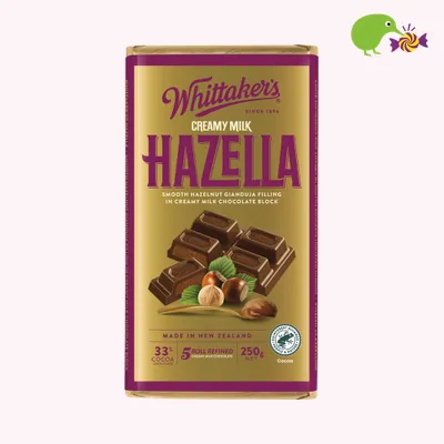 Whittaker's Hazella Creamy Milk Chocolate Block
