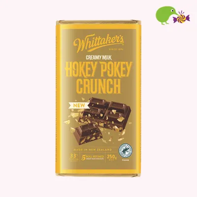 Whittaker's Hokey Pokey Crunch 33% Cocoa Milk Chocolate Block
