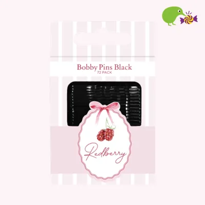 Korbond Redberry Bobby Pins Black