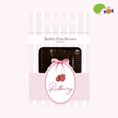 Korbond Redberry Bobby Pins Brown