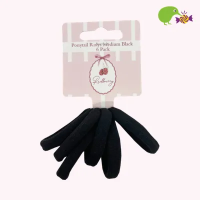 Korbond Redberry Ponytail Rolys Medium Black