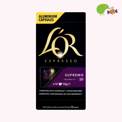 L'OR Supremo Intensity 10 Coffee Capsules