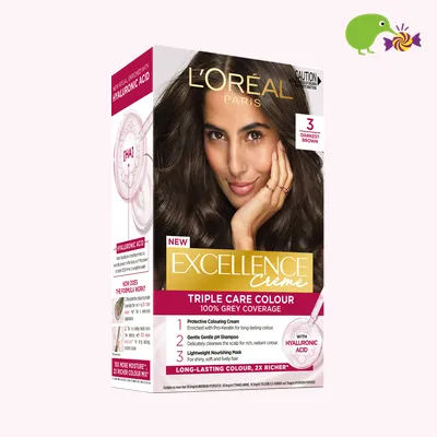 L'Oreal Paris Excellence 3 Darkest Brown Hair Colour
