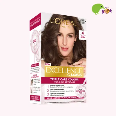 L'Oreal Paris Excellence Creme 4 Dark Brown Hair Colour