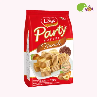 Lago Hazelnut Party Wafers
