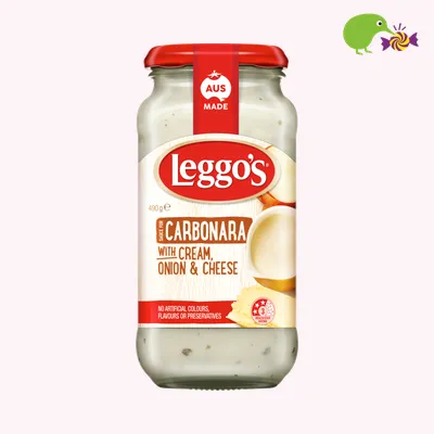 Leggo's Chunky Carbonara With Cream Onion & Cheese Pasta Sauce