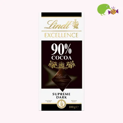 Lindt Excellence 90% Cocoa Supreme Dark Chocolate Block