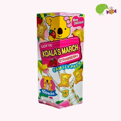 Lotte Koala's March Strawberry Cookies Family Pack