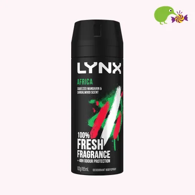 Lynx Africa Squeezed Mandarin & Sandalwood 48hr Deodorant Antiperspirant Bodyspray