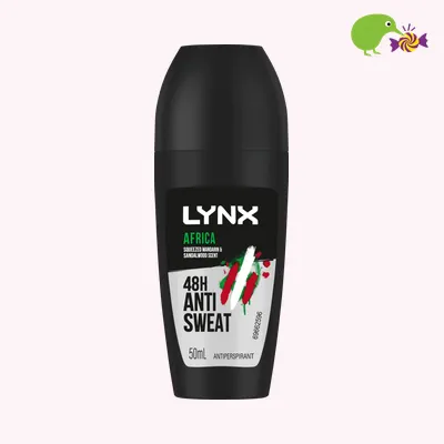 Lynx Africa Squeezed Mandarin & Sandalwood 48Hr Deodorant Antiperspirant Roll On