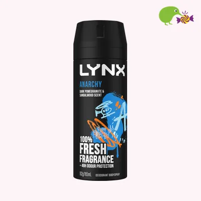 Lynx Anarchy Dark Pomegranate & Sandalwood 48hr Deodorant Antiperspirant Bodyspray