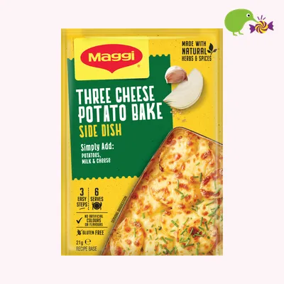Maggi Side Dish Three Cheese Potato Bake Recipe Base Sachet