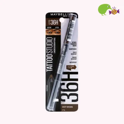 Maybelline New York Tattoo Studio Deep Brown 36H Eyebrow Pencil