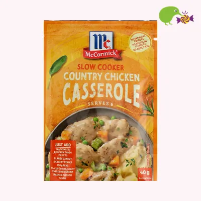 McCormick Slow Cooker Country Chicken Casserole Recipe Base
